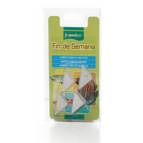Blocos de ração para peixes para o fim de semana