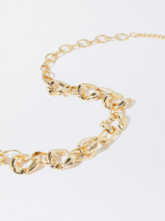 Cinto metálico para festa - Dourado