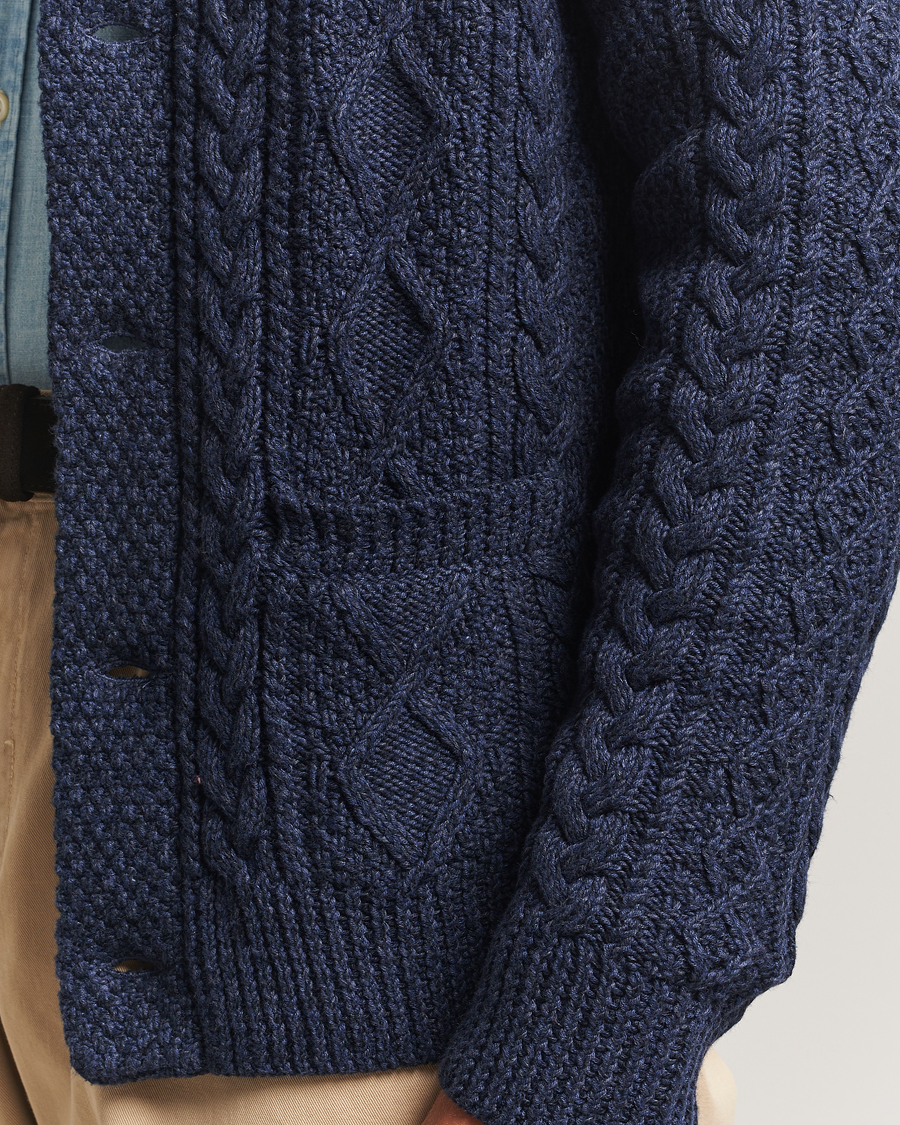 Polo Ralph Lauren Cotton Shawl Cardigan Navy Heather
