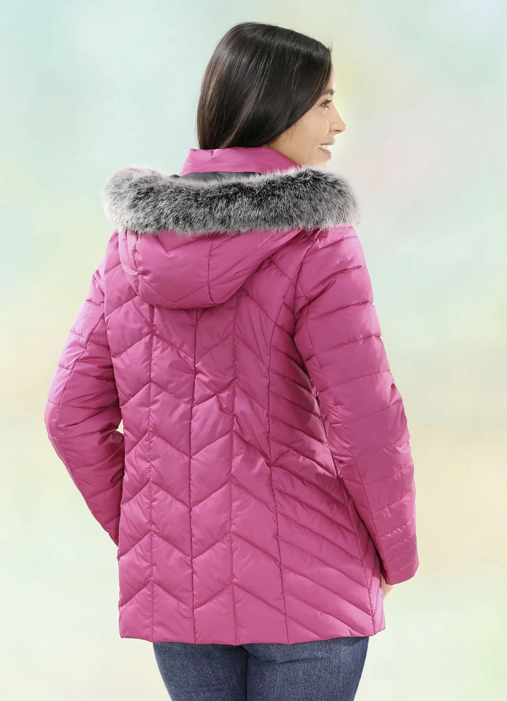 Jacke mit abnehmbarer Kapuze