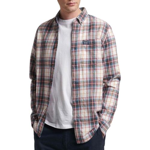 Superdry - L/S COTTON LUMBERJACK SHIRT Blanco
