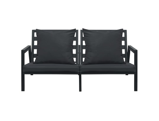 LES TENDANCES - Salon extérieur Salon de jardin-gris-4 places-151x96x70-251281