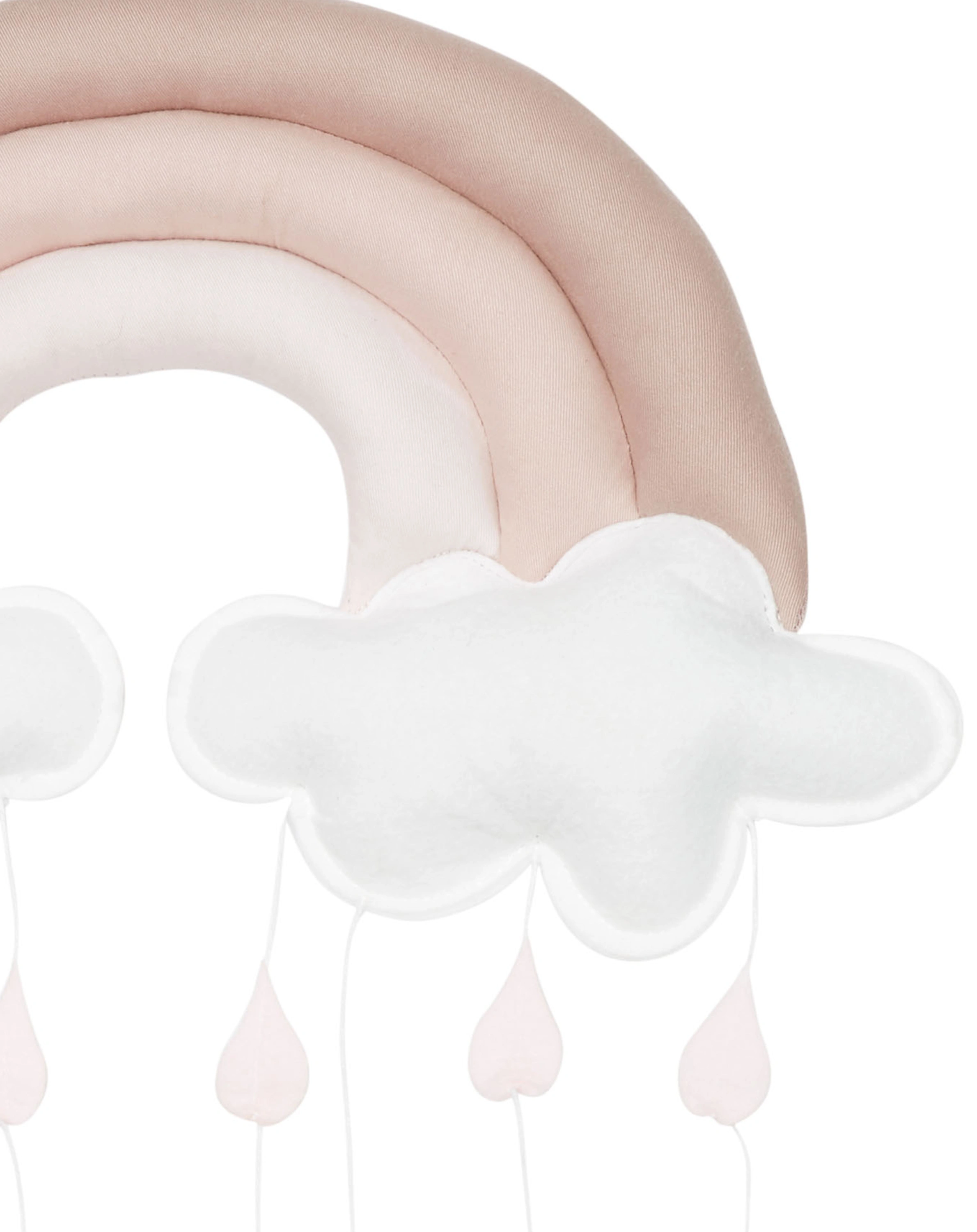 Baumwoll-Mobile REGENBOGEN in dusty rose