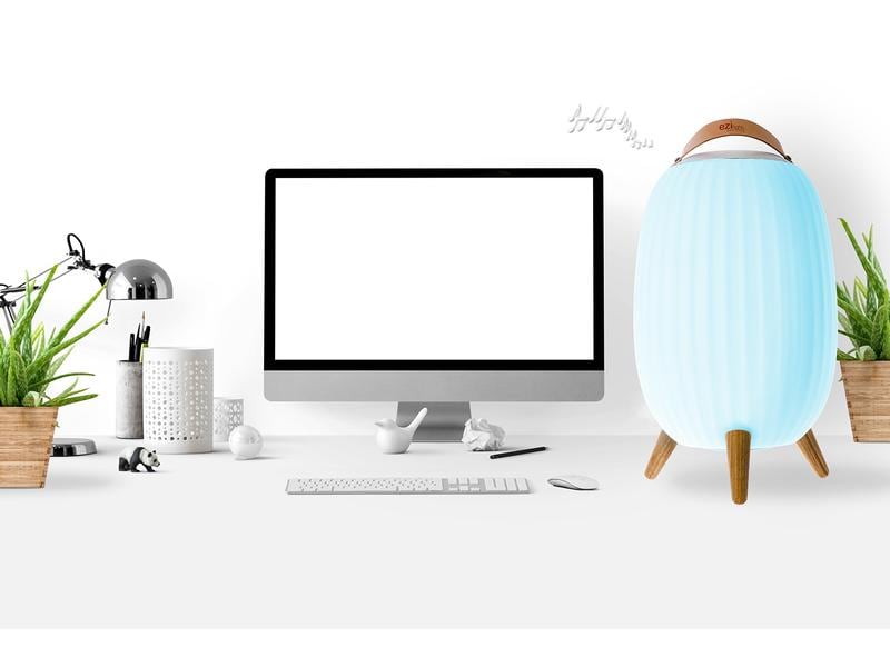 ezilight Laterne Ambiant M, Kabellose Bluetooth Musiklaterne