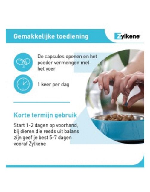 Zylkene Capsule 75 Mg - Anti stressmiddel - 75 g 30 caps Voor Katten En Kleine Honden (< 10 Kg)