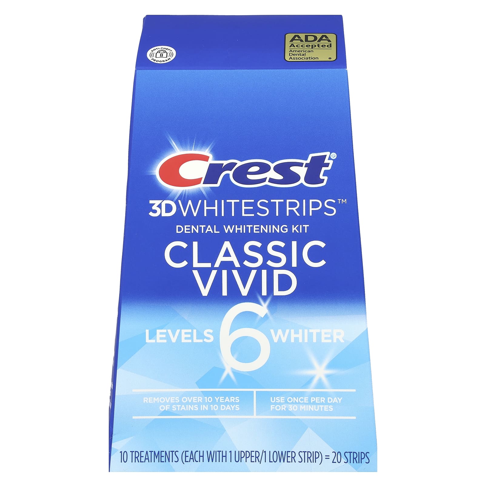 Crest, 3D Whitestrips™, Tandbleekset, Classic Vivid, 20 strips