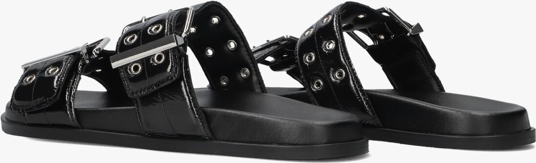 zwarte toral slippers ares