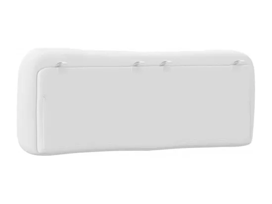 Coussin de tête de lit blanc 140 cm similicuir