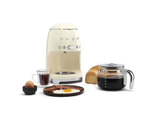 SMEG - Cafetière DCF02CREU crème
