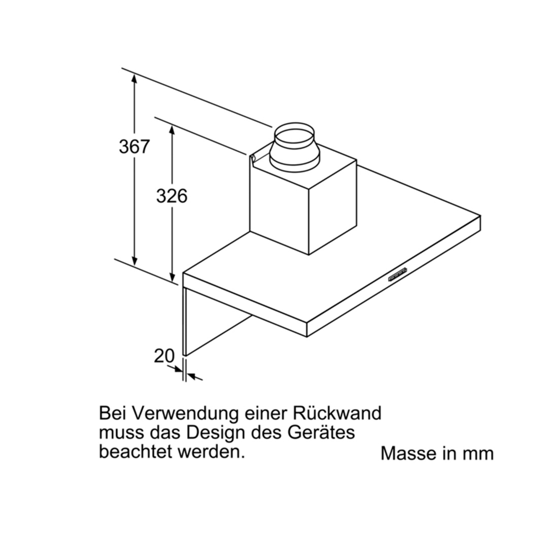Bosch Dunstabzug Wandesse DWB66BC50 60cm 230V