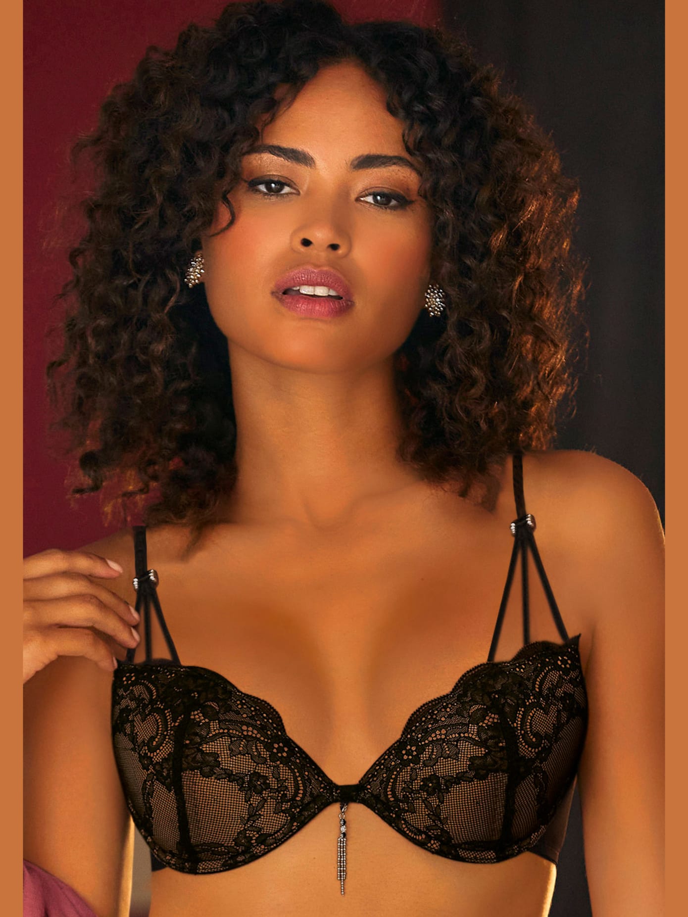 Soutien-gorge push-up sexy en superbe dentelle florale