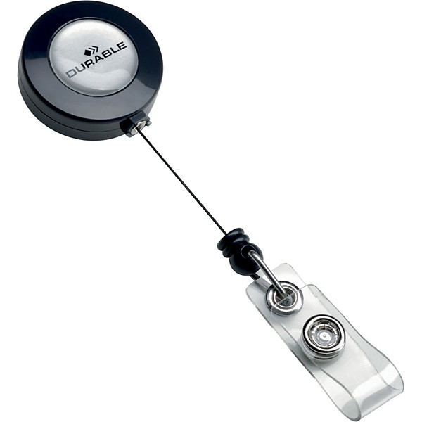 Durable Enrouleur pour badges avec cordon rétractable 80  cm