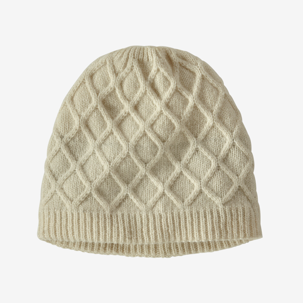 Damen-Strickmütze mit Wabenmuster