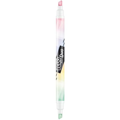 Maped Fluopep's Pen Duo - Pack de 3 surligneurs 2-en-1 - couleurs pastels assorties