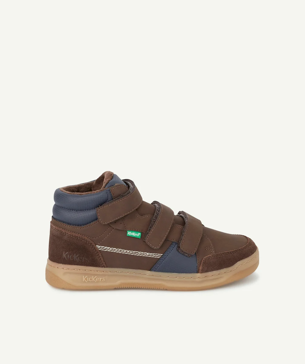 KICKERSBASKETS GARÇON KROISY MARRON FONCÉ