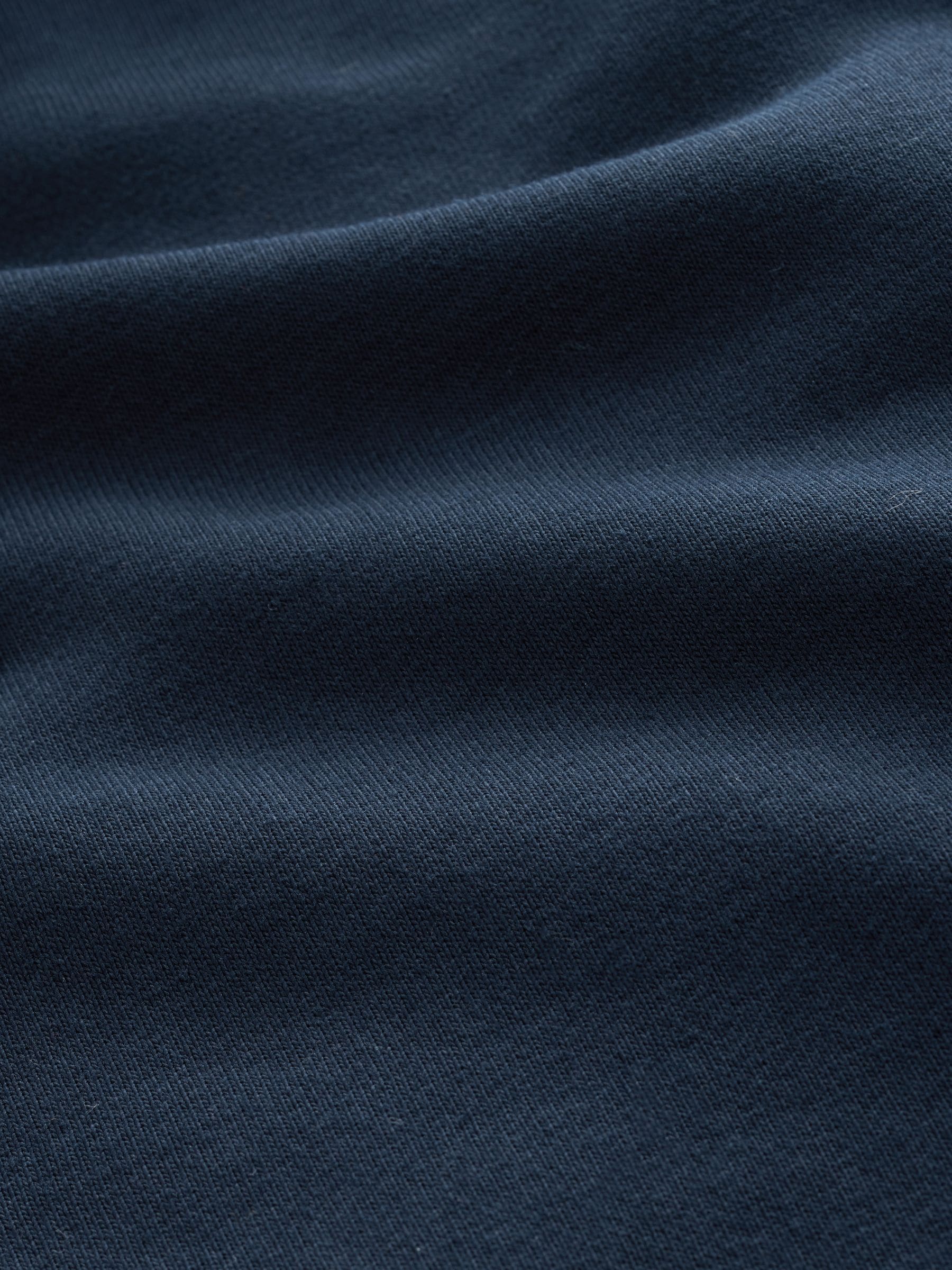 Donkerblauw - Normale Pasvorm - Zwaargewicht Cotton Rich Jersey Hoodie