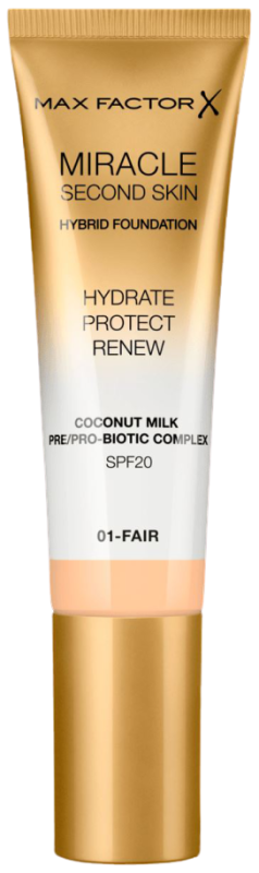 Max Factor Miracle Second Skin 01 Fair Foundation 30ml