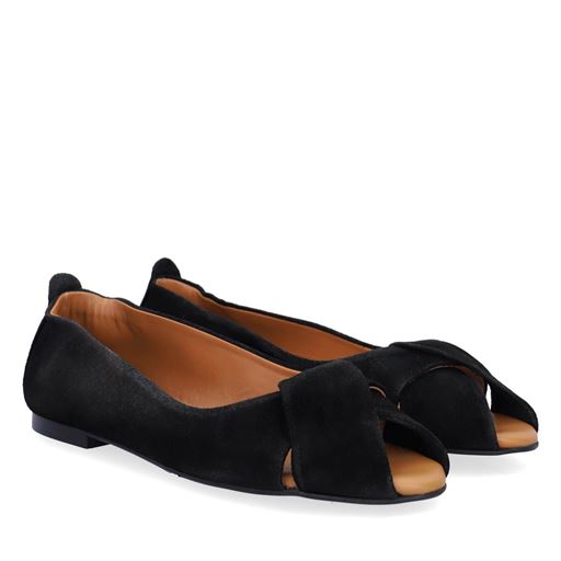 Billi Bi A6760 Ballerinasko, Black Suede, 41