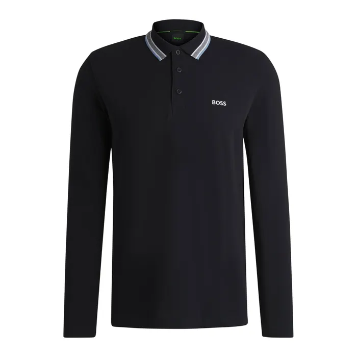 Boss Plisy Longsleeve Polo Heren