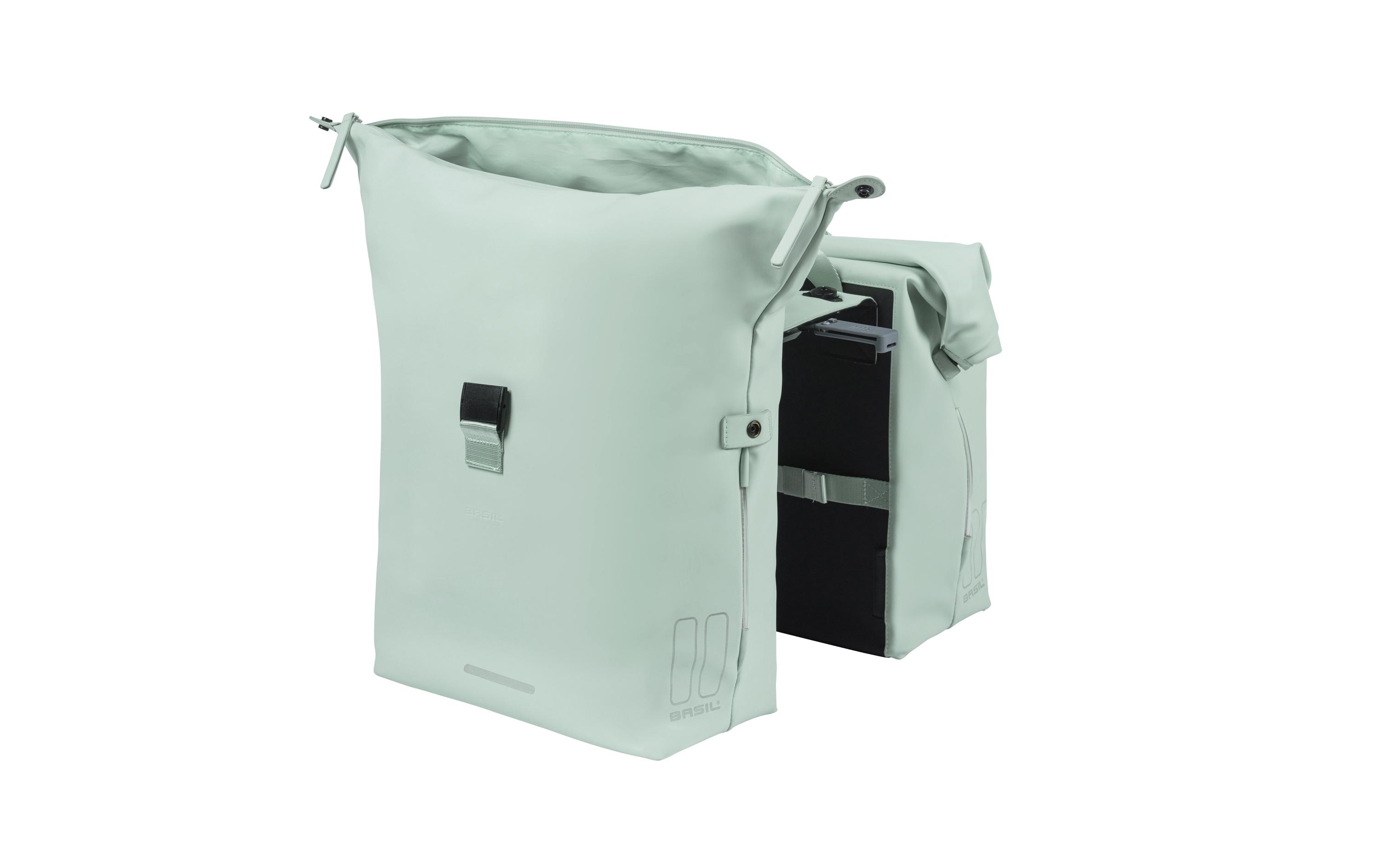 Doppelseitentasche SoHo Nordlicht MIK Pastelgrün<br>Doppelfahrradtasche 41 L