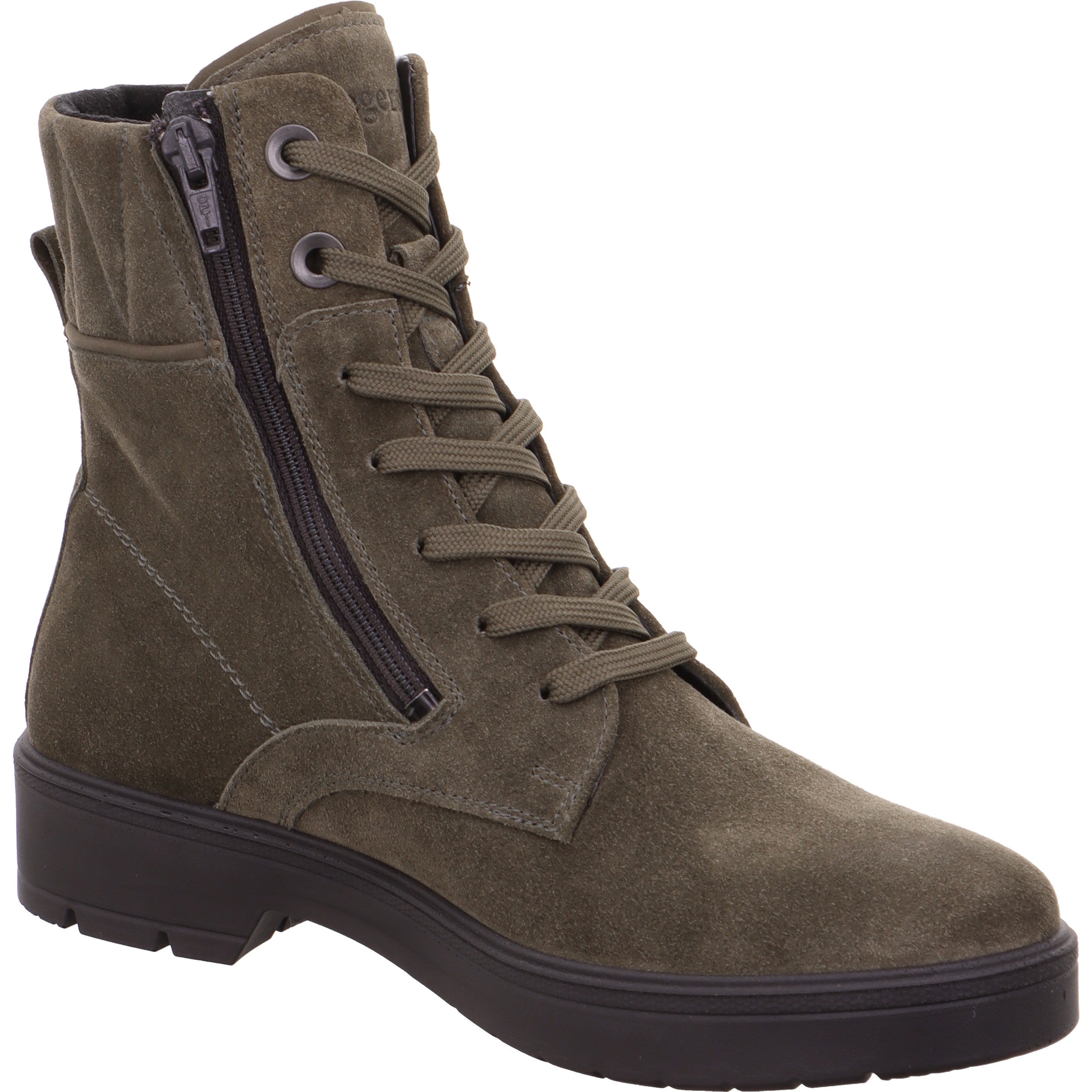 legero MYSTIC Damen  Schnürboots mit Reißverschluss - Farbe: Yerba - Größe: 8