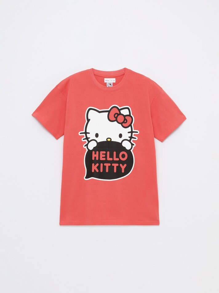 Camiseta estampada Hello Kitty ©Sanrio - Vermelha