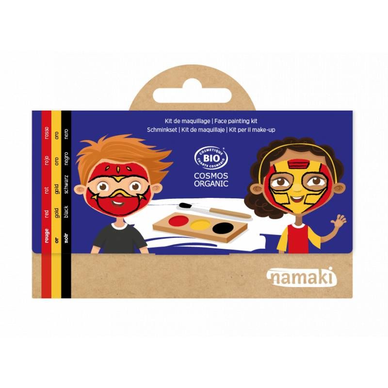 Kit maquillage 3 couleurs Ninja et Super-héros Cosmos organic Namaki