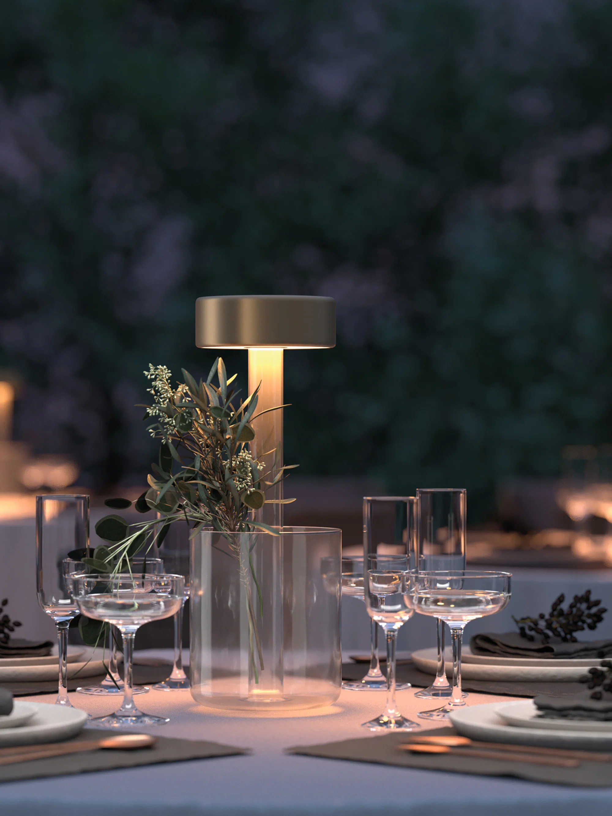 Kleine dimbare LED-tafellamp AI Collaboration