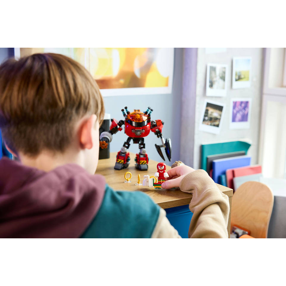 LEGO Sonic the Hedgehog Knuckles vs. Dr. Eggman Egg Crusher mecha 77005