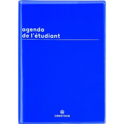 Agenda Boréal - 1 jour par page - 12,5 x 17,5 cm - bleu - Oberthur