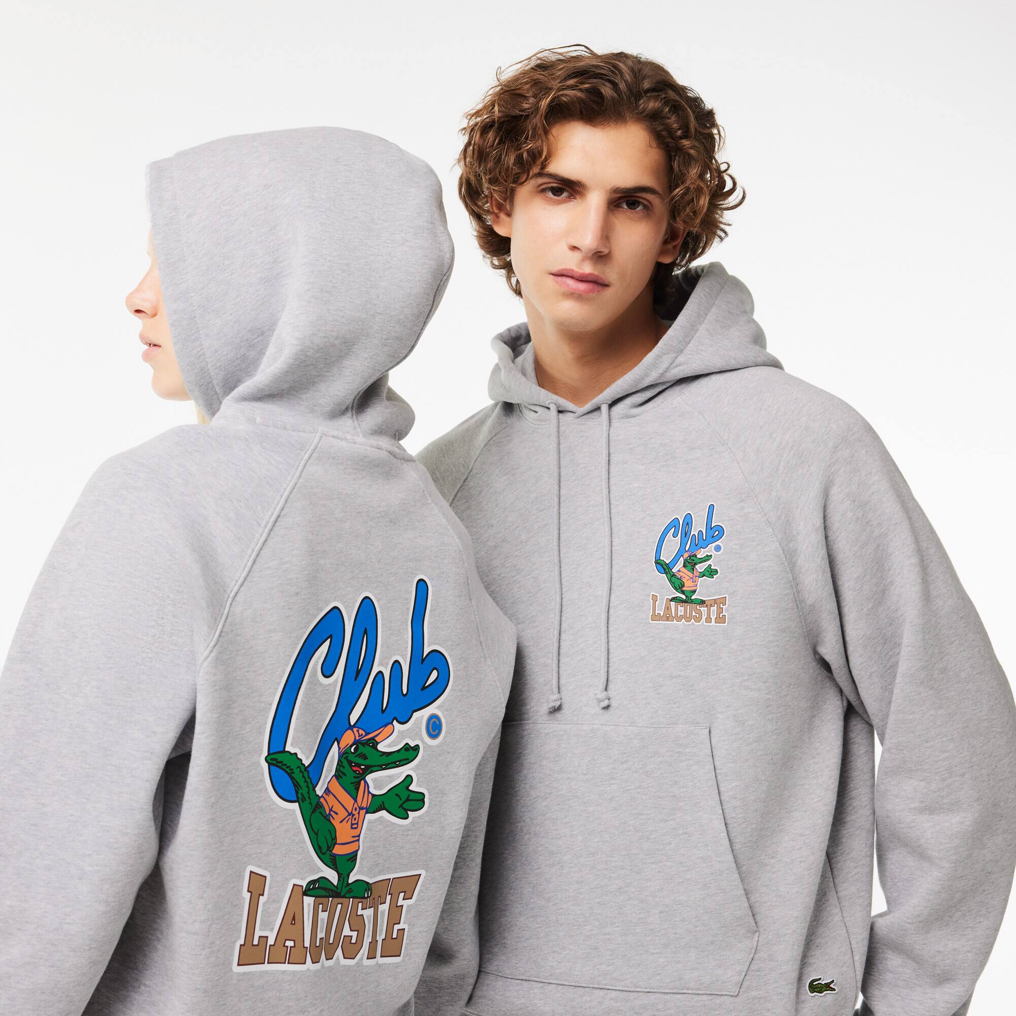 Sweatshirt Jogger loose fit avec imprimés iconiques Sweatshirts - Gris - Lacoste - Unisex