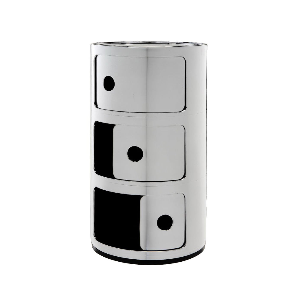 Kartell Componibili Kast Ã 32 cm - 3 Modules - Chrome