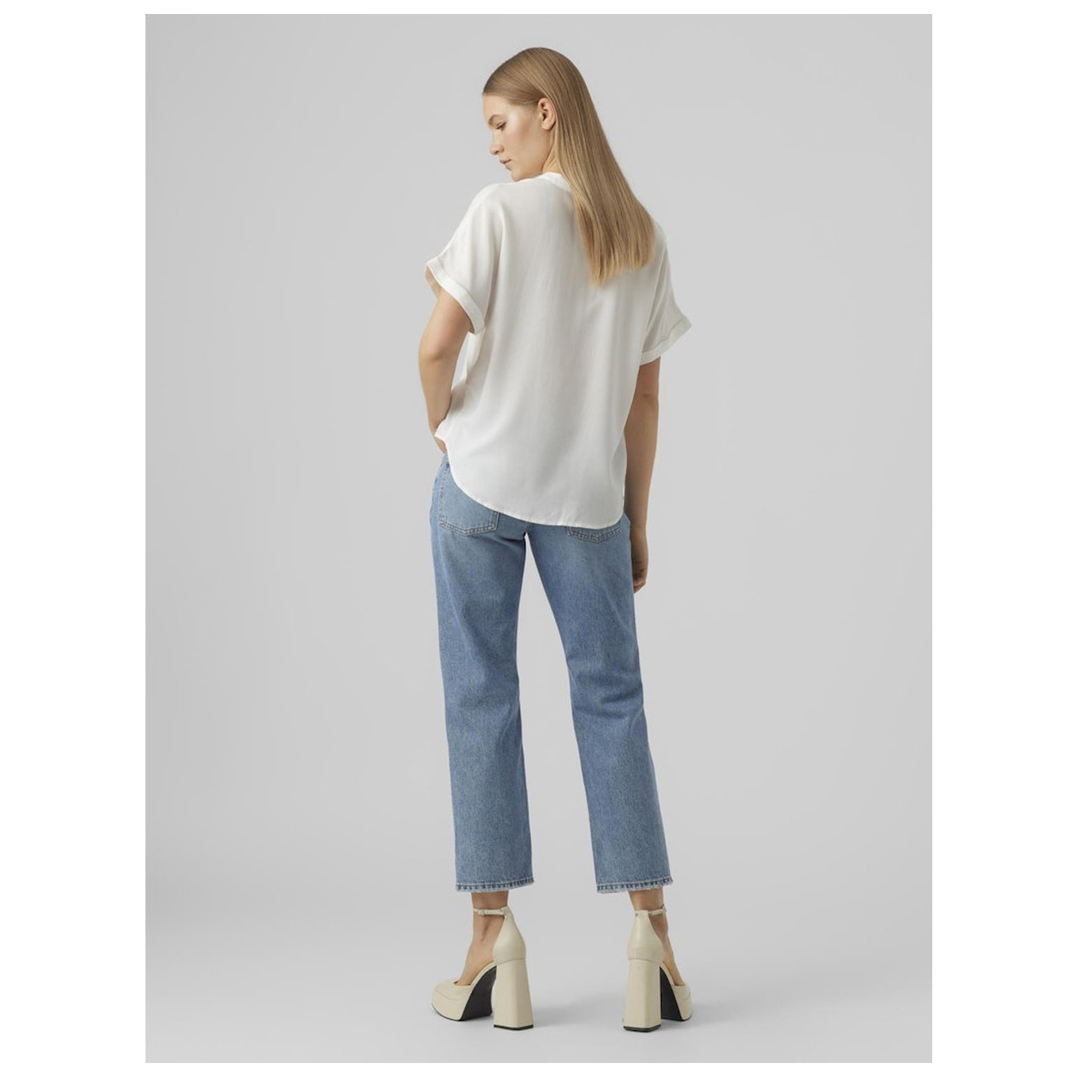 Vero Moda VMBEAUTY SS TOP WVN GA NOOS