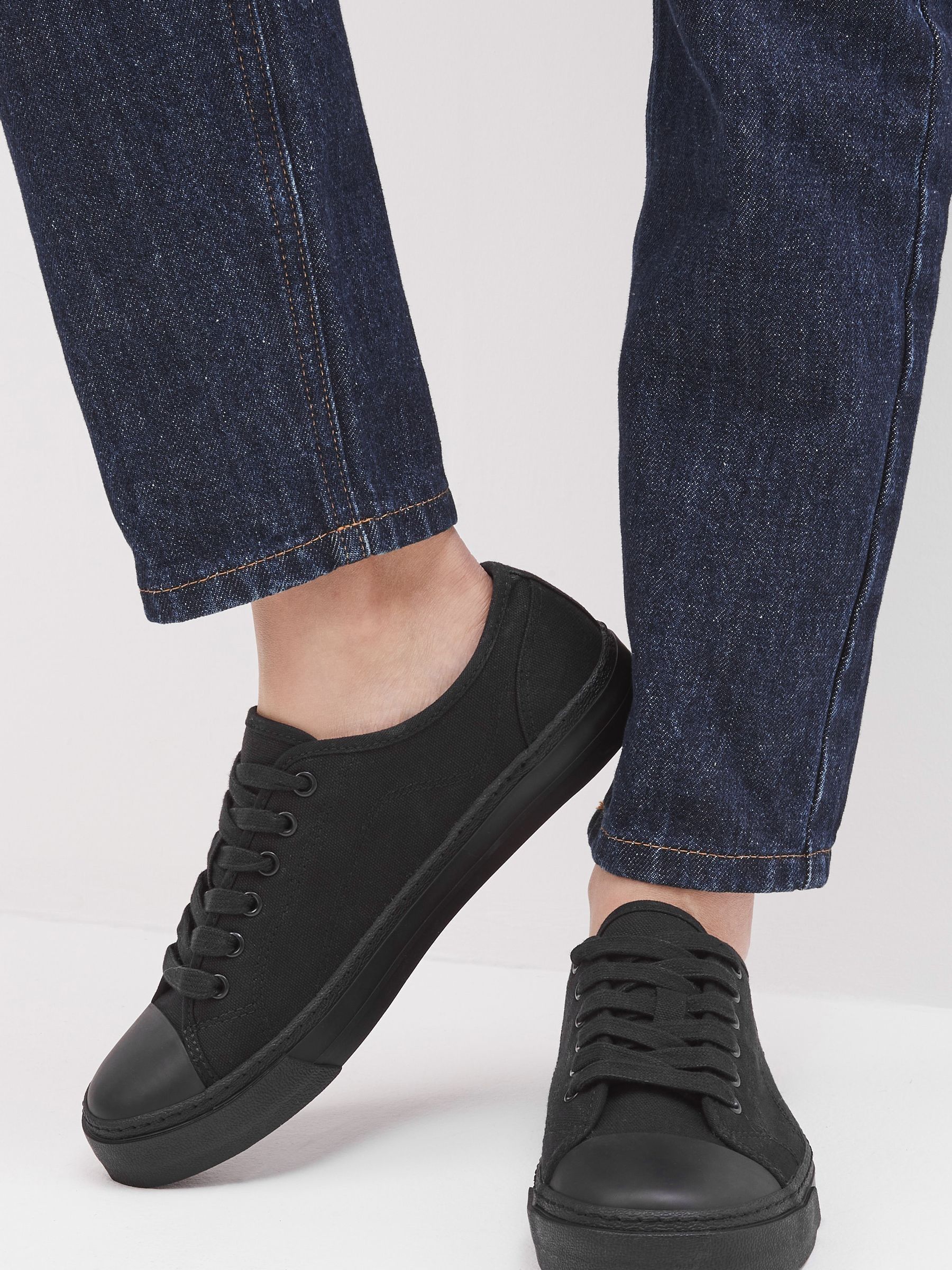 Zwart - Canvas baseball-sneakers