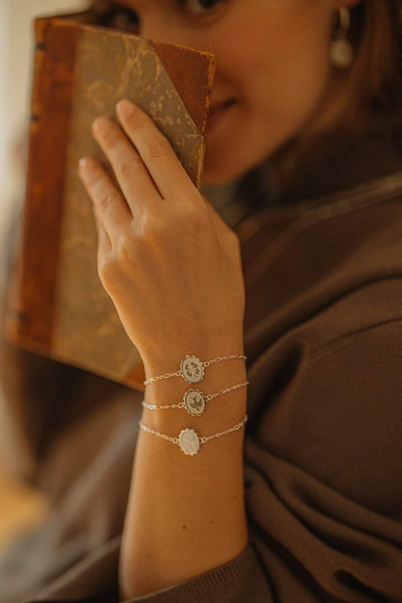 THÉMIS - Bracelet trèfle plaqué argent | Argent