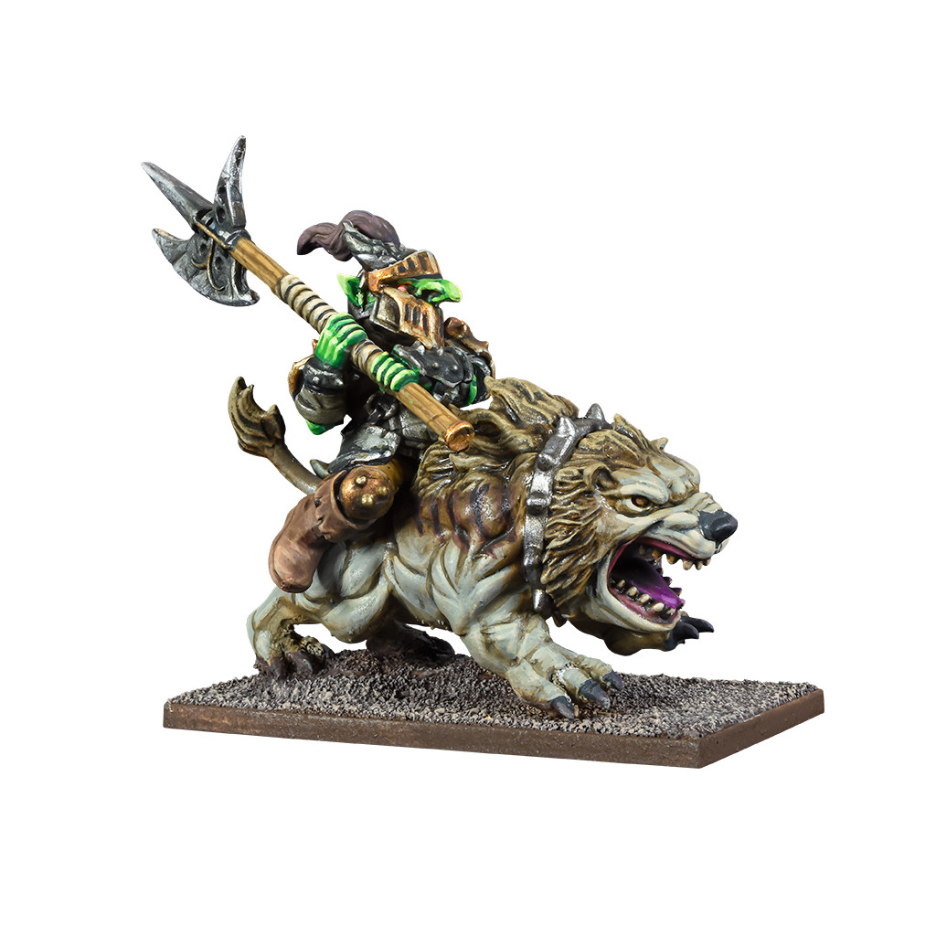 Kings of War - Goblin King on Mawbeast