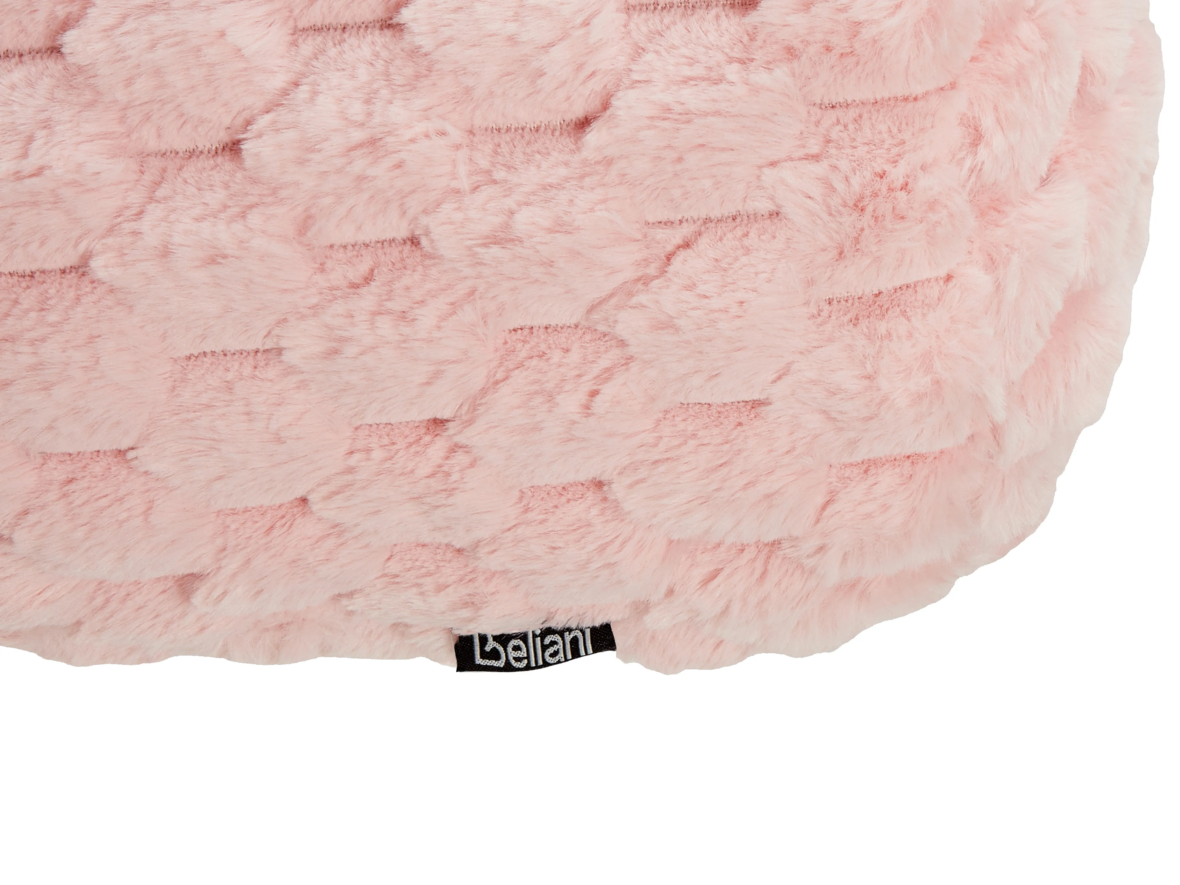 Sierkussen LINDEN Nepbont 22 x 60 cm Roze effen