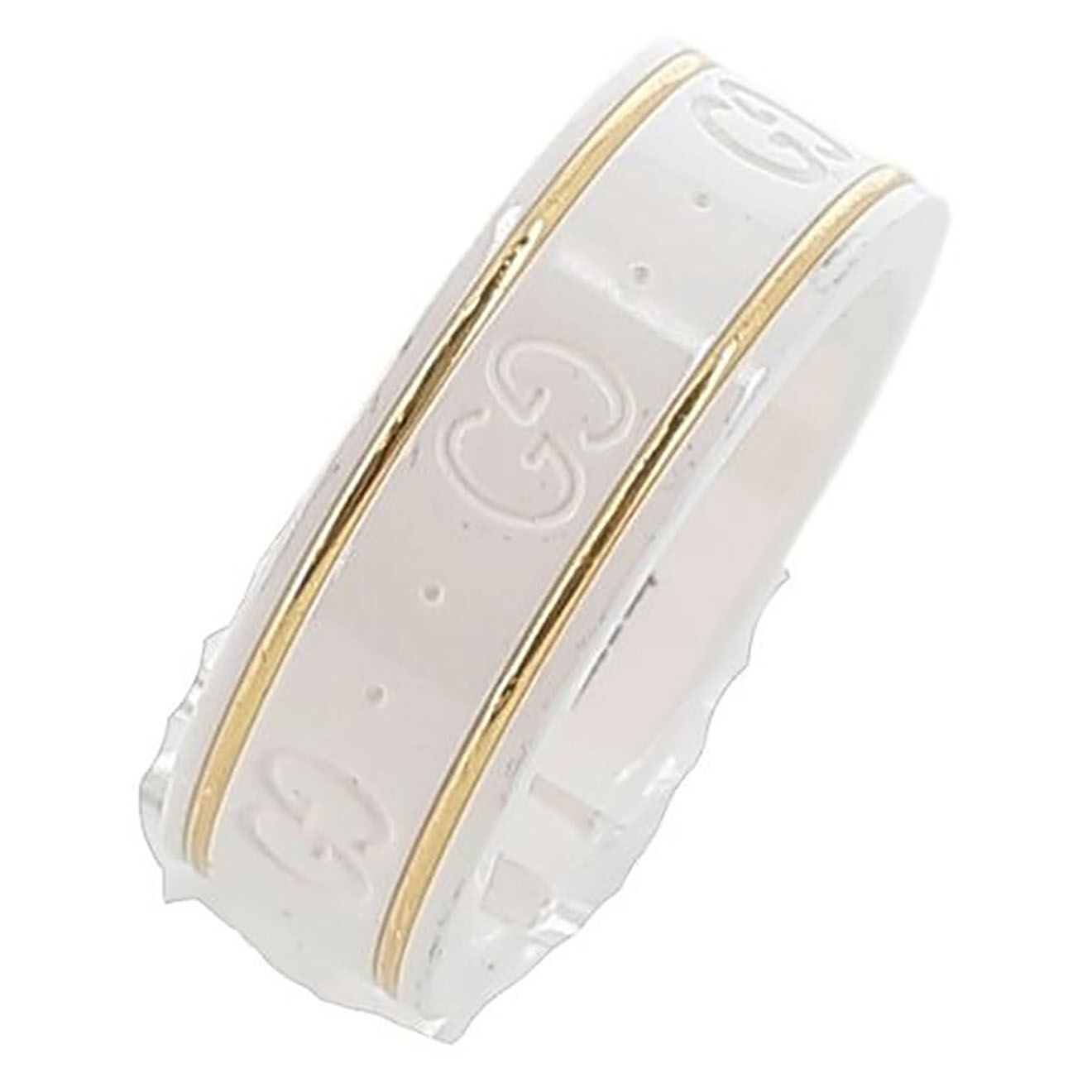 Gucci Bague Icon en Or Jaune & Zircon blanche - Très bon état