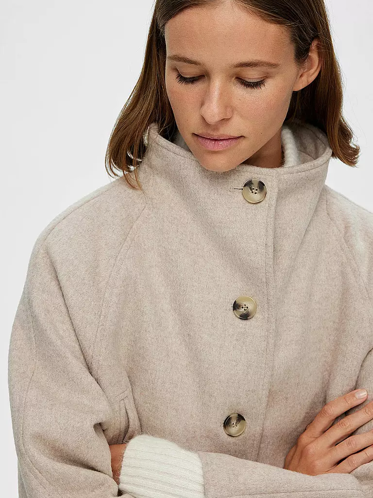 SELECTED FEMME Wollmantel SLFVINNI beige