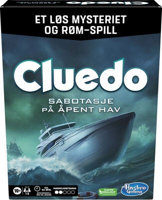 Hasbro Cluedo Spill Escape Sabotasje til Havs