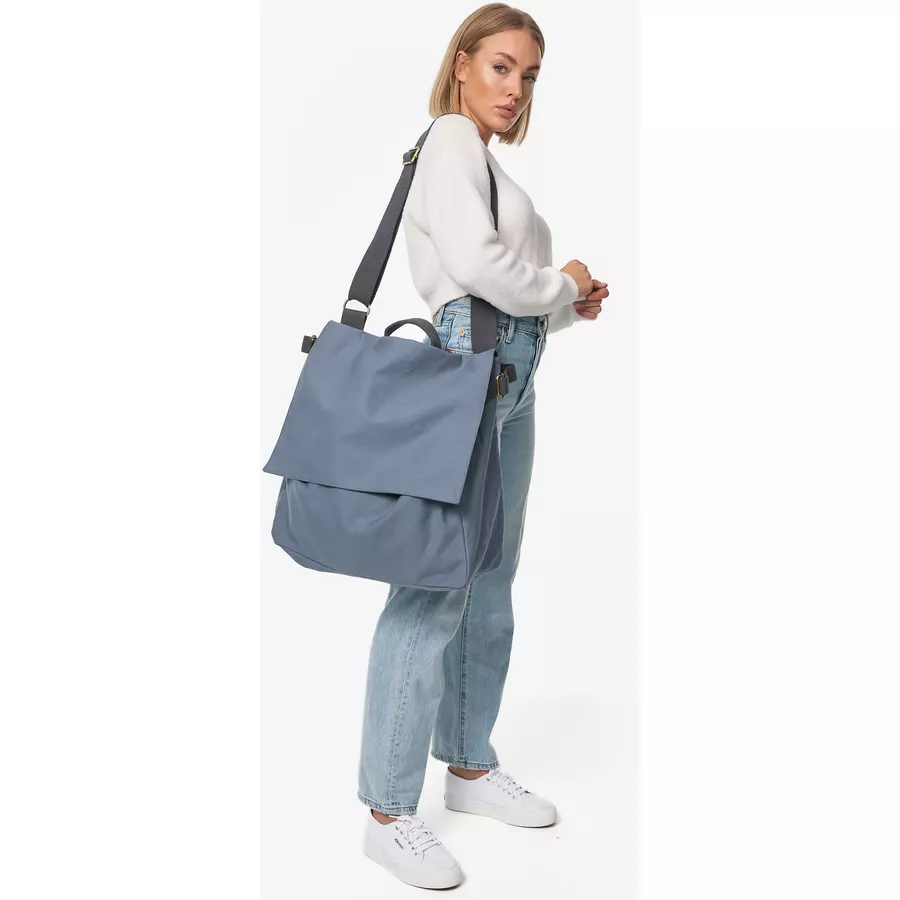 The Organic Company Schultertasche Big Shoulder Hayao - grey blue
