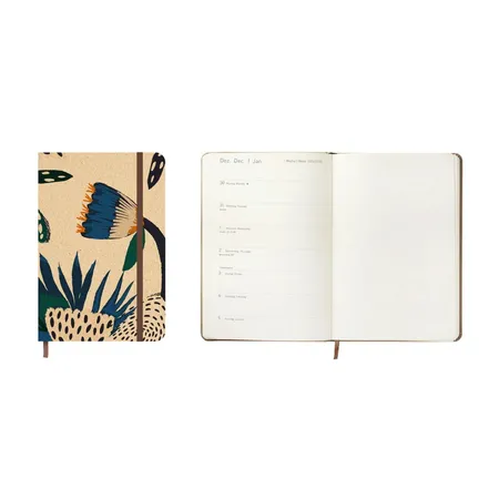 Idena Agenda Big 2025 - Nature Blossom, 13 x 21 cm, FSC®-Mix