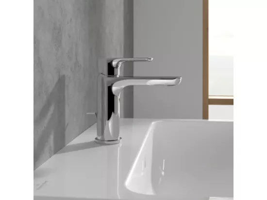 Mitigeur lavabo VILLEROY ET BOCH O.novo avec tirette chrome