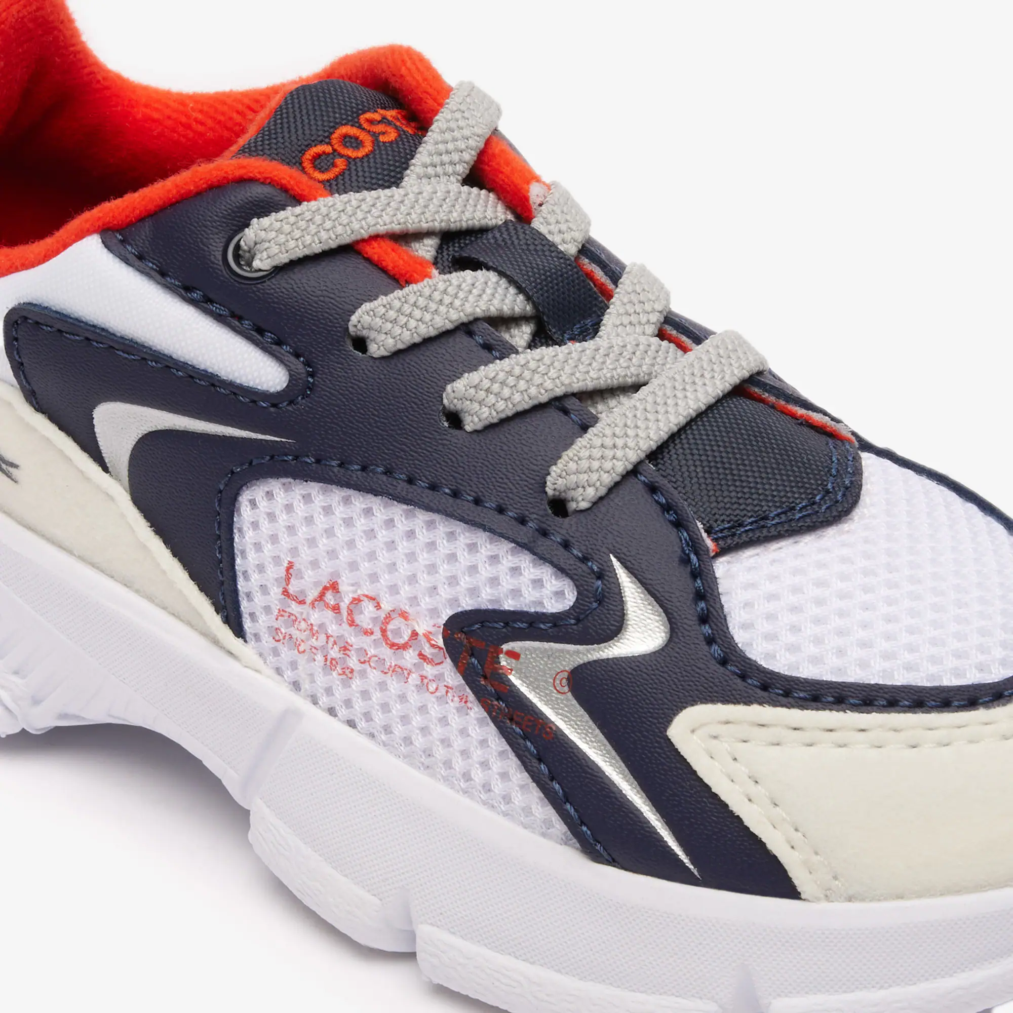 Kleinkinder-Sneakers L003 Neo aus Textil Schuhe - Weiss - Lacoste - Kinder