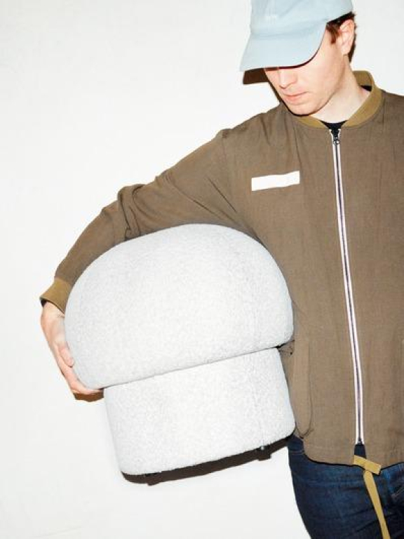 Design House Stockholm Uno poef 50 brown
