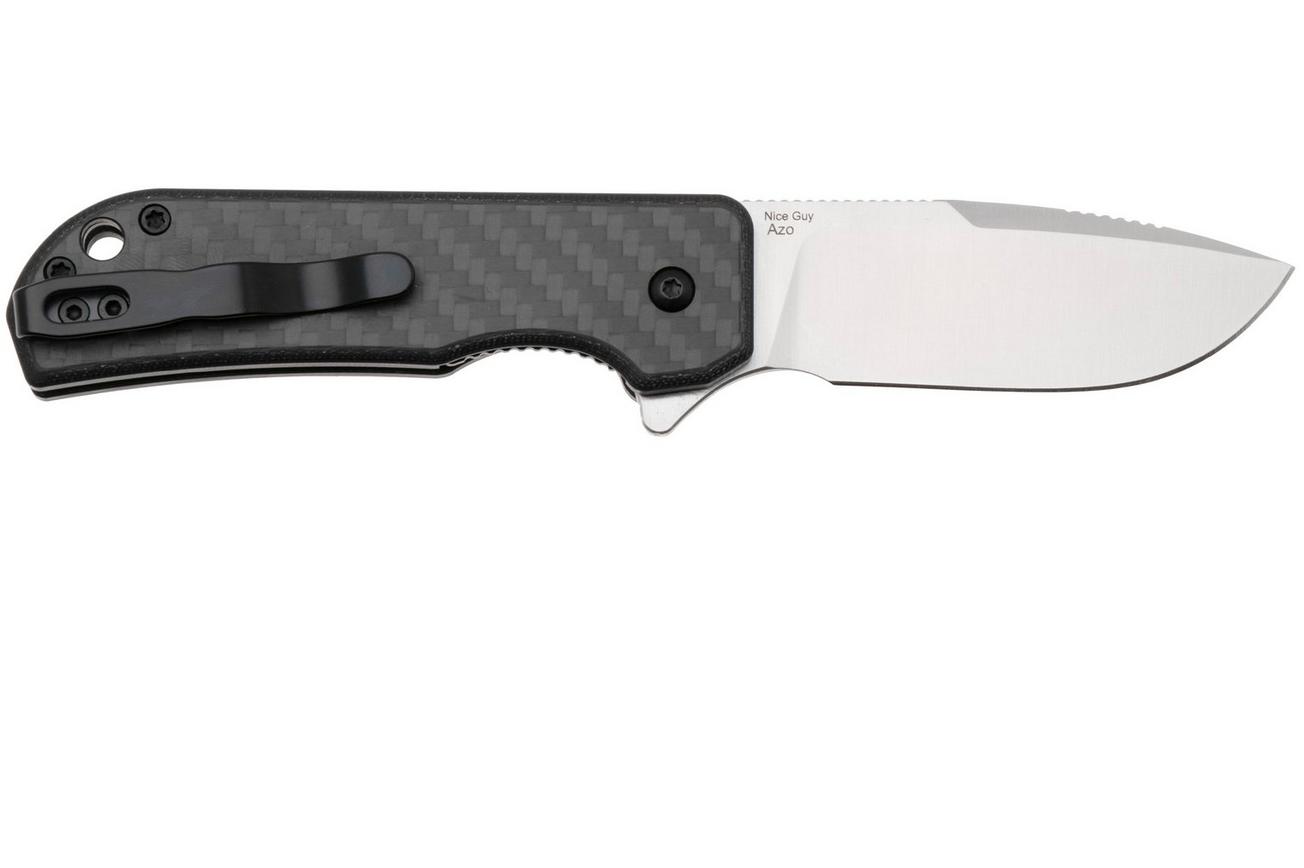 Kizer Vanguard Nice Guy V3011C1 Satin 154CM, Black Carbon, zakmes, Azo design
