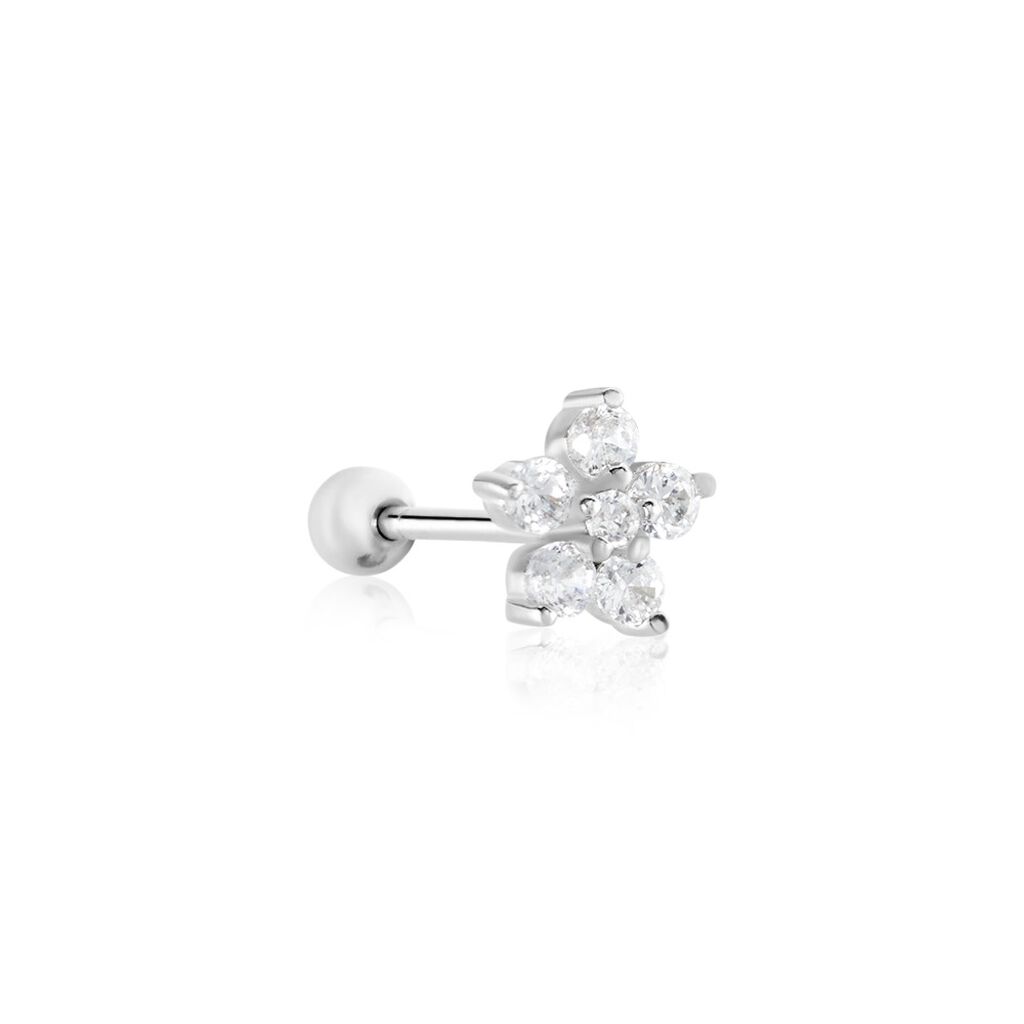 Piercing D'oreilles Unitaire Argent Percy Oxydes De Zirconium
