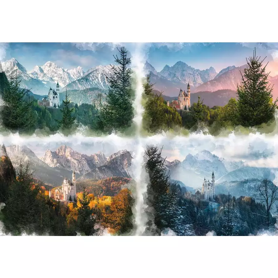 Ravensburger Märchenschloss in 4 Jahreszeiten bunt