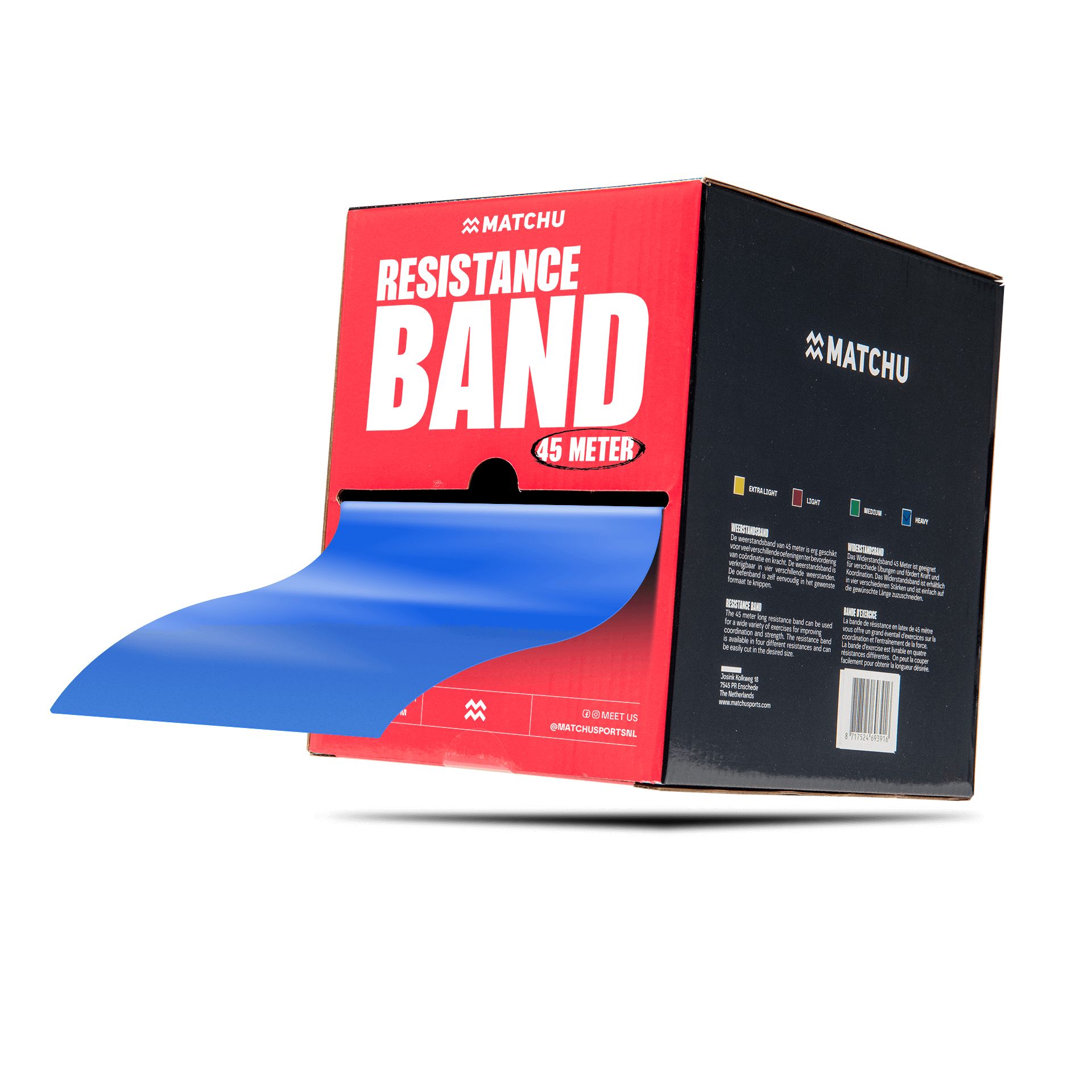 Matchu Sports - Fitnessband Rolle - Extra Leicht 45 Meter