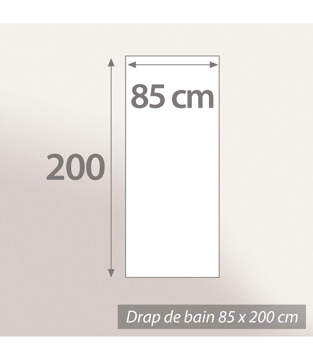 Drap de bain 85x200 cm SOFTY taupe